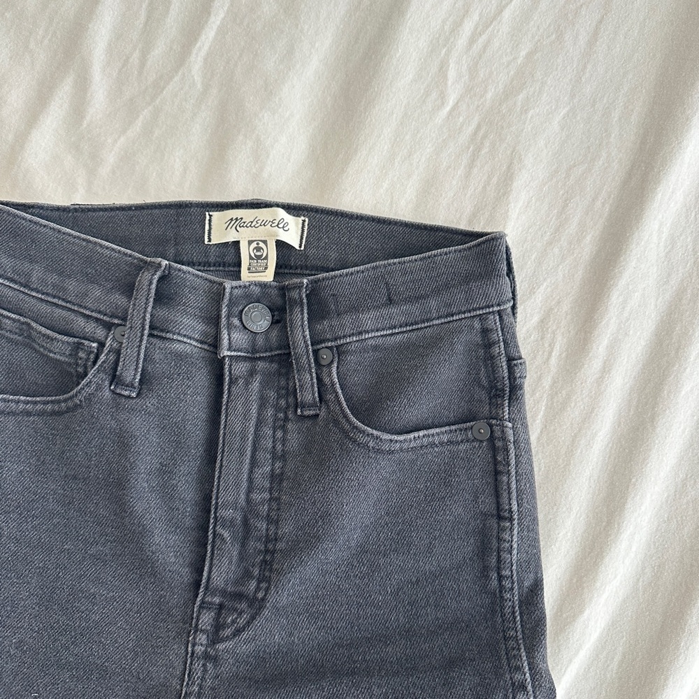 Madewell Dark Gray Skinny Jeans